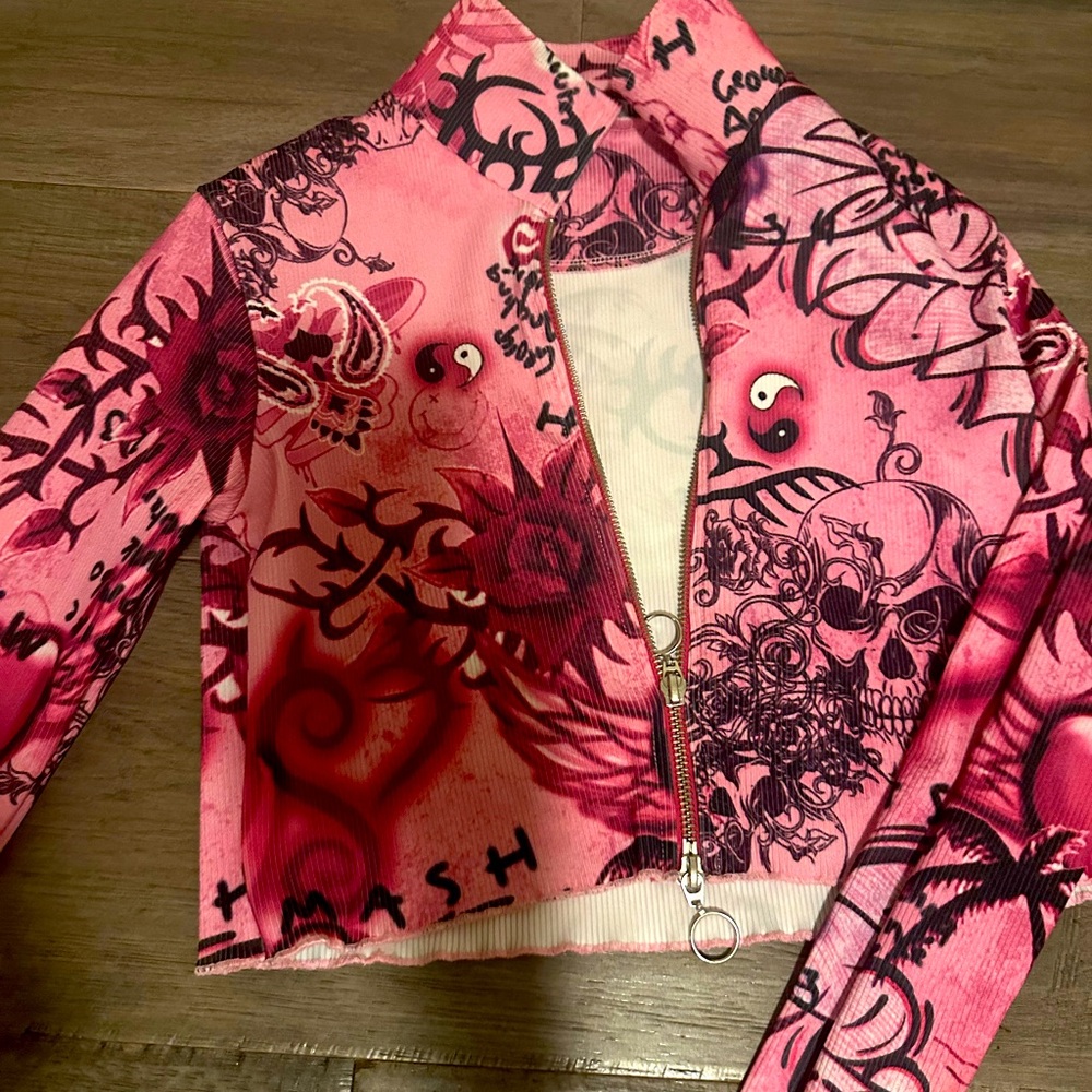Pink party girl jaded London top